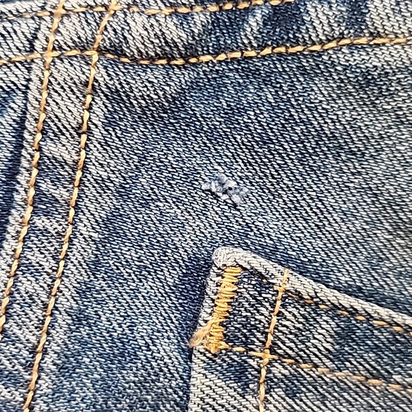 🌞H&M Regular Waist Flared Blue Jeans 15" Waist - Picture 5 of 7